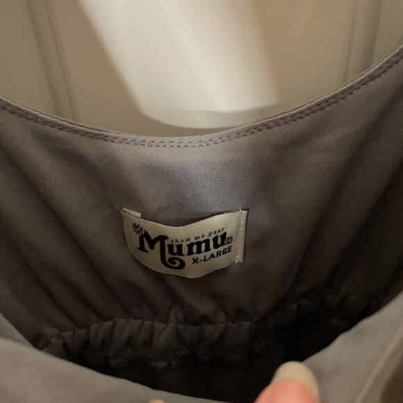 Show Me Your Mumu Caitlin Ruffle maxi gray XL NWT - Picture 10 of 10